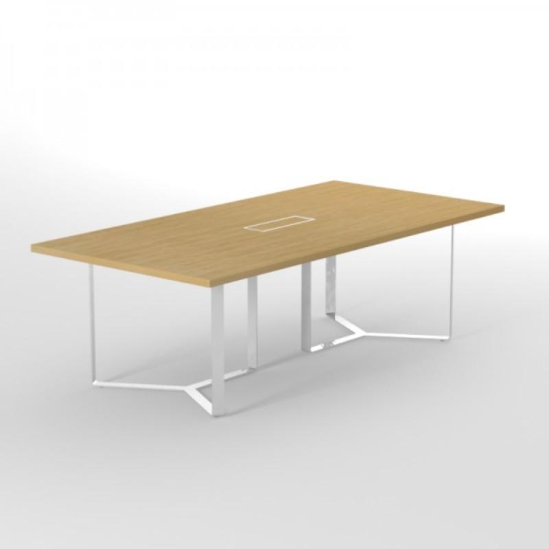 Meeting Table Alpine Stylish Metal Frame Executive Round Meeting Table