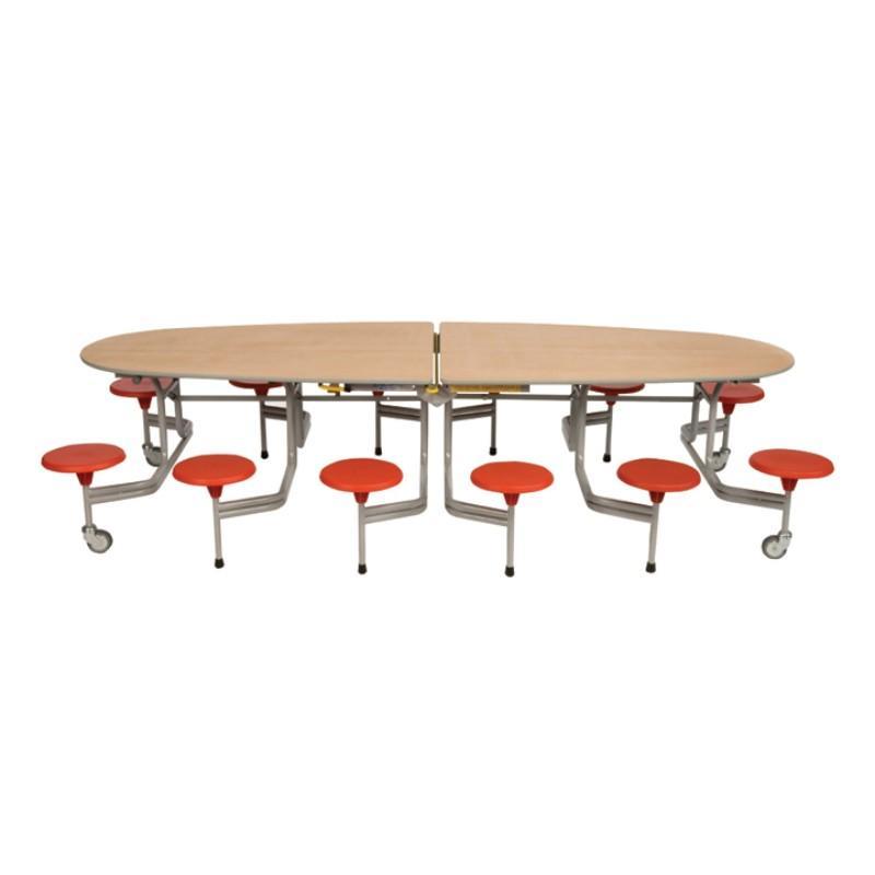 mobile folding tables Sico Oval Tables With Surround Seating