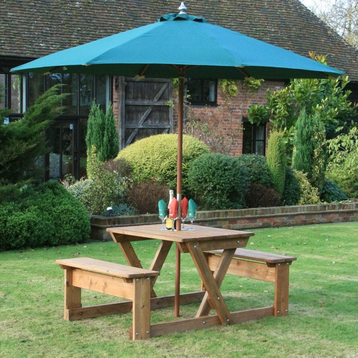 outdoor tables &amp; benches Morton 4 Seater Table