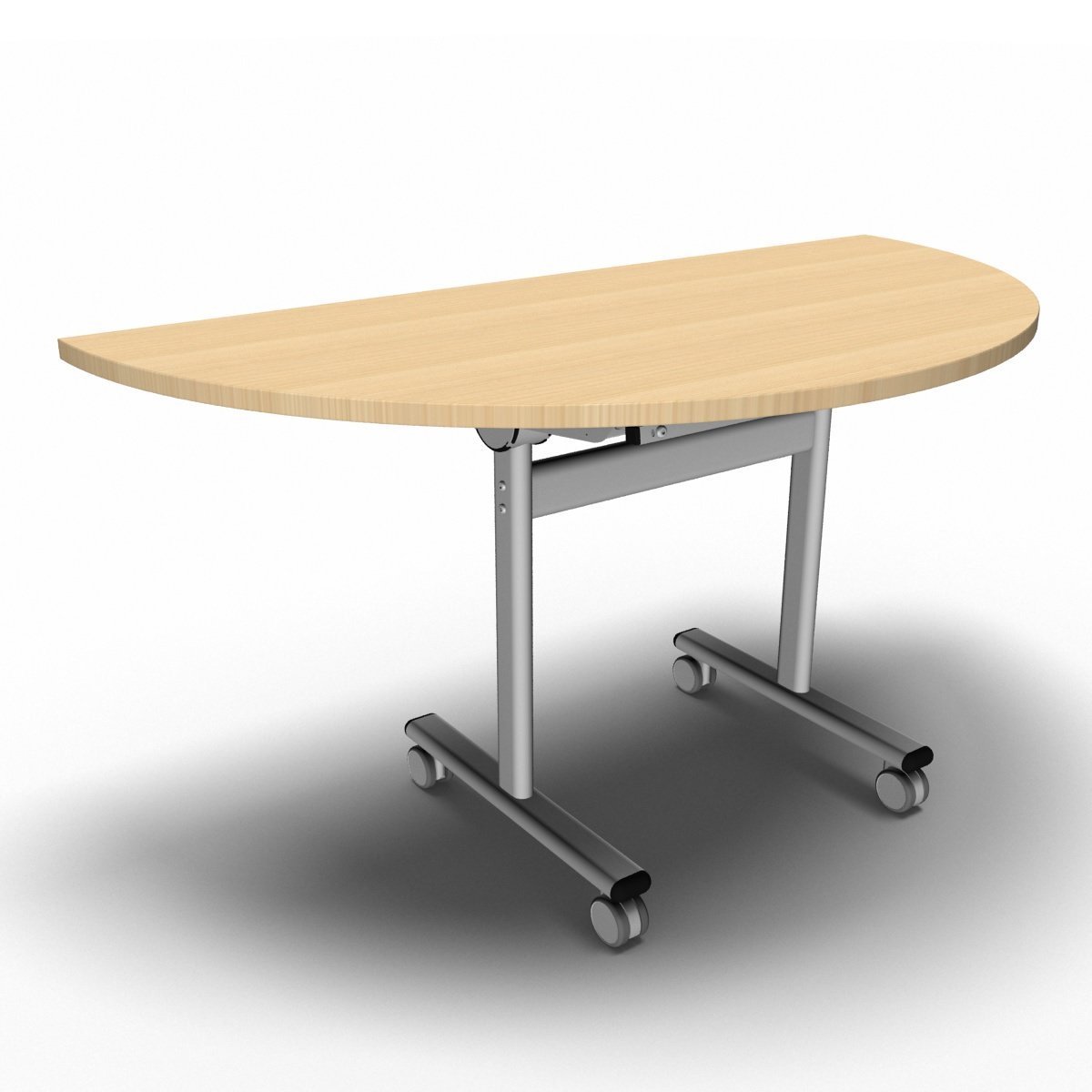 Table 1400 x 700 x 720mm / Semi Circular / Maple Synergy Flip Top Tables