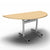Table 1400 x 700 x 720mm / Semi Circular / Maple Synergy Flip Top Tables