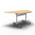Table 1600 x 800 x 720mm / Trapezoidal / Maple Synergy Flip Top Tables