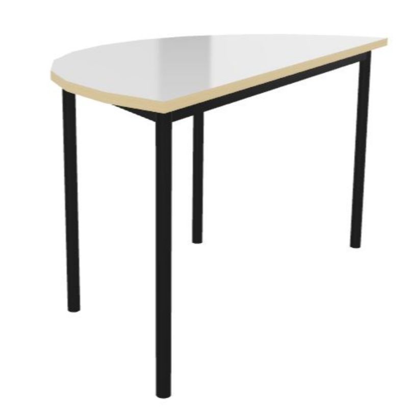 Whiteboard Top Semi-circular Welded Frame Classroom Tables