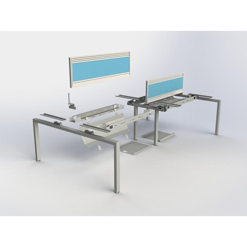 Bench Desk Standard Bench Desk System, 1600 Deep