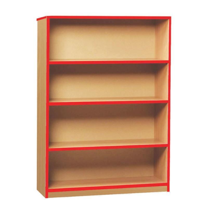 Bookcase Medium Coloured Edge Bookcase Medium