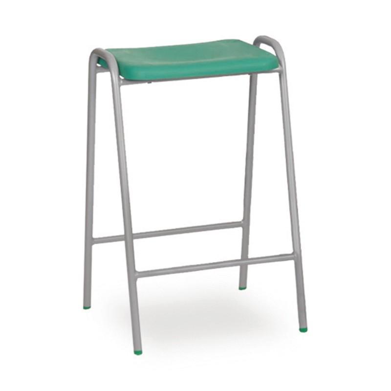 classroom stools Hille Polypropylene 4-Leg Flat Top Stool