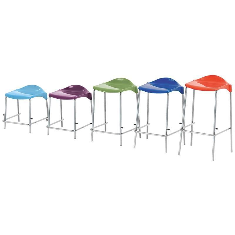 classroom stools Size 1 - Seat Height 395 mm Metalliform WSM 4-Leg Stool Size 1 - Seat Height 395 mm