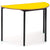 classroom tables 1100 x 550 mm / MDF Semi-circular Welded Frame Classroom Tables 1100 x 550 mm / MDF