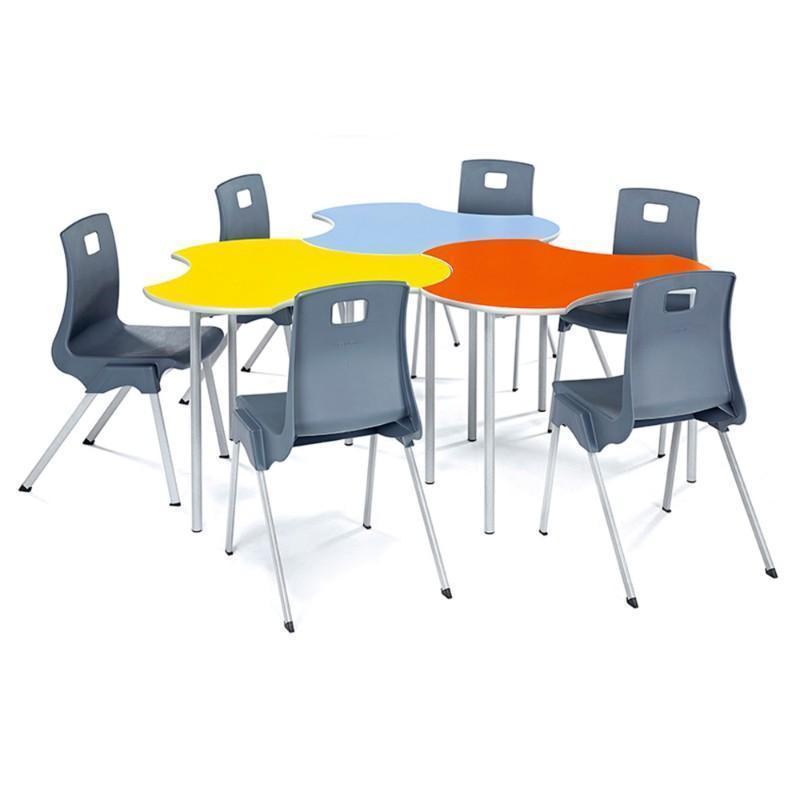 classroom tables Standard Height Adjustable Feet Creative Cluster Clover Tables Standard Height Adjustable Feet