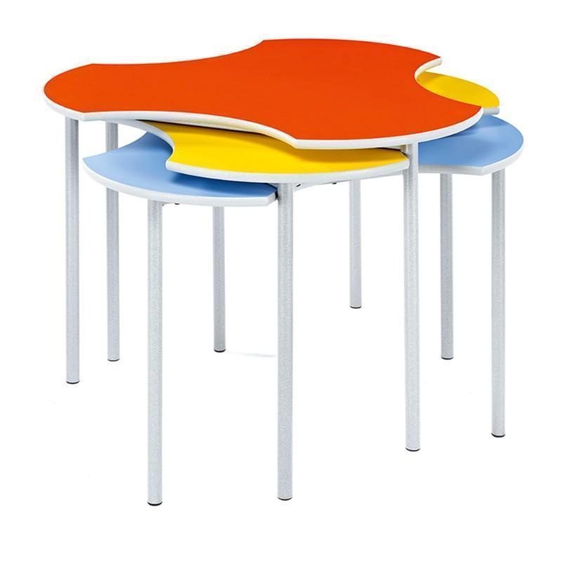 classroom tables Standard Height Adjustable Feet Creative Cluster Clover Tables Standard Height Adjustable Feet