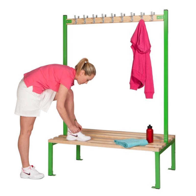 Cloakroom Storage 1200mm (18 coat hooks) / With Shoe tray Cloakroom Island Seating Double Sided 1200mm (18 coat hooks) / With Shoe tray