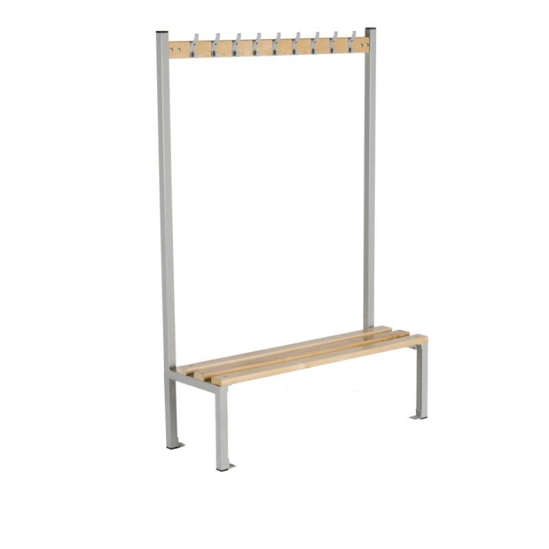 Cloakroom Storage 1200mm (9 coat hooks) / Without Shoe tray Cloakroom Island Seating Single Sided 1200mm (9 coat hooks) / Without Shoe tray