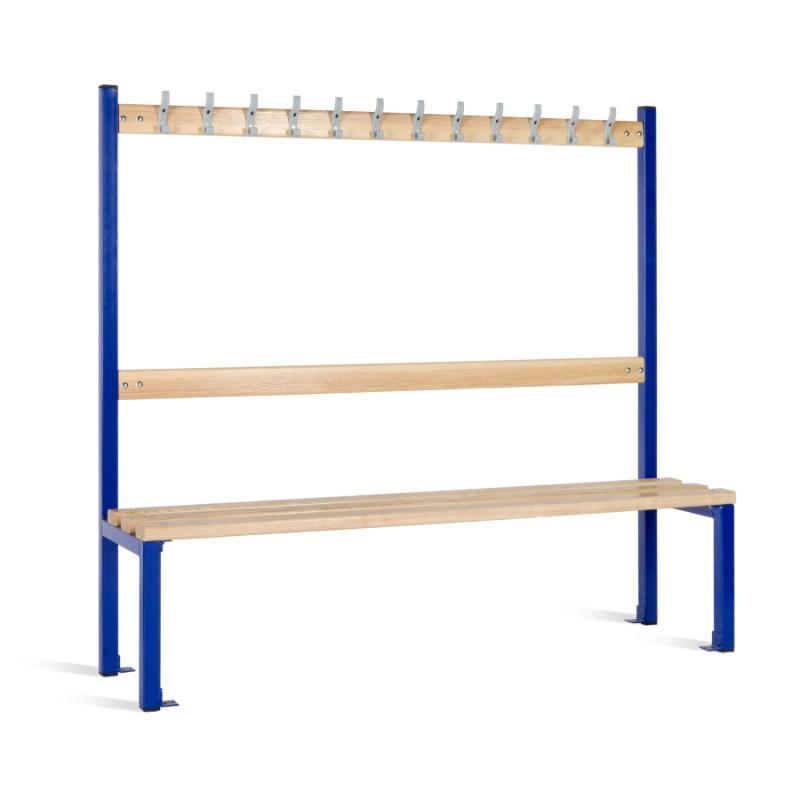 Cloakroom Storage 1500mm (12 coat hooks) / Without Shoe tray Cloakroom Island Seating Single Sided, Junior Height 1500mm (12 coat hooks) / Without Shoe tray