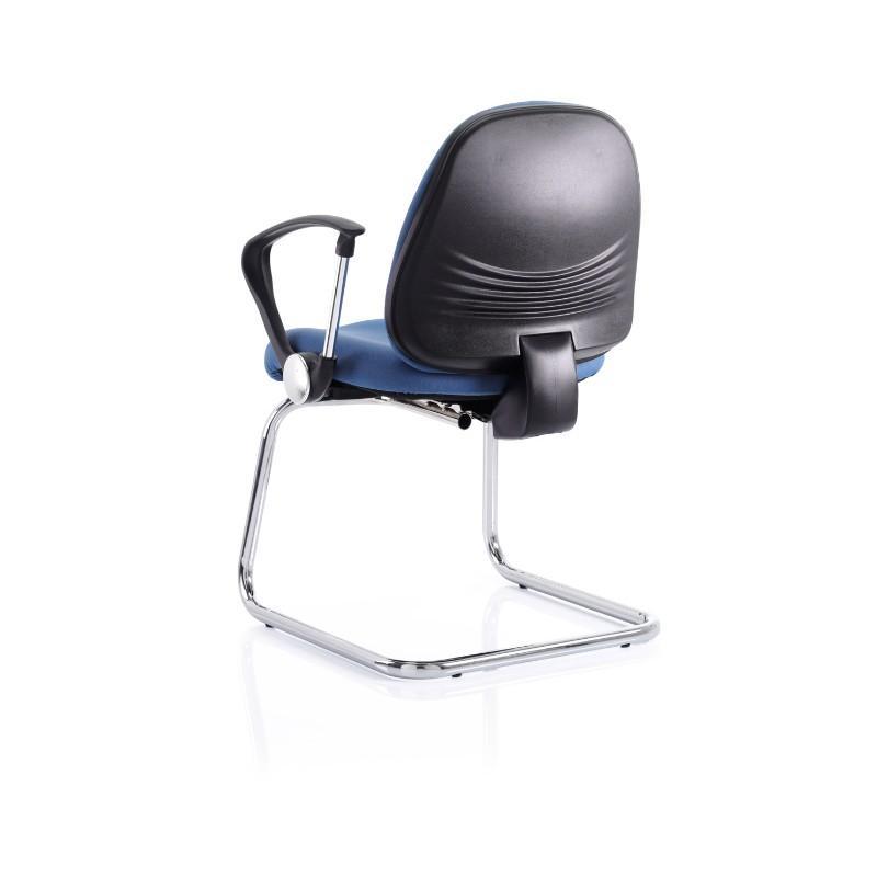 conference chair Chrome Disc Fixed Arms / Black Frame Ergotek Visitor Chair Chrome Disc Fixed Arms / Black Frame