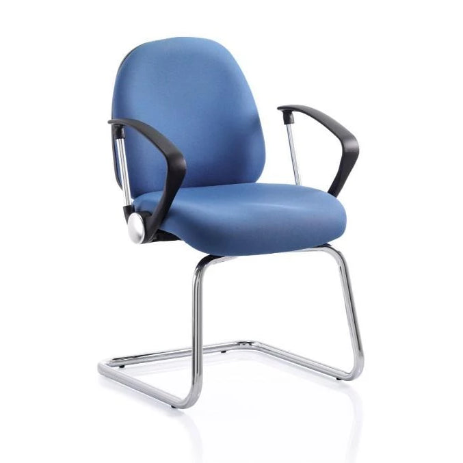 conference chair Chrome Disc Fixed Arms / Black Frame Ergotek Visitor Chair Chrome Disc Fixed Arms / Black Frame