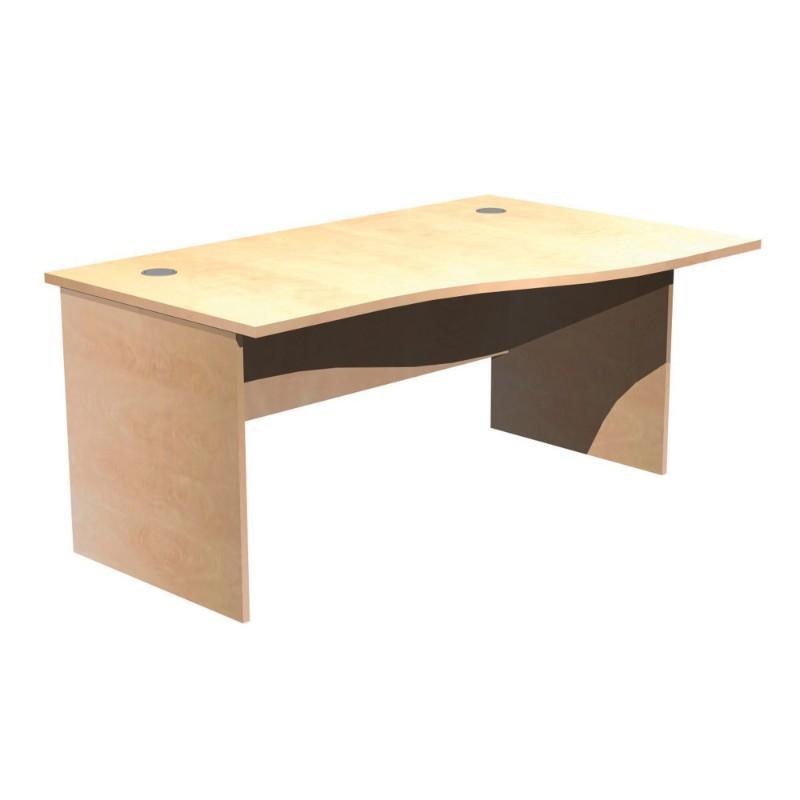 desk 1200 / Right Hand Alpine Wave Workstations, Panel Leg 1200 / Right Hand