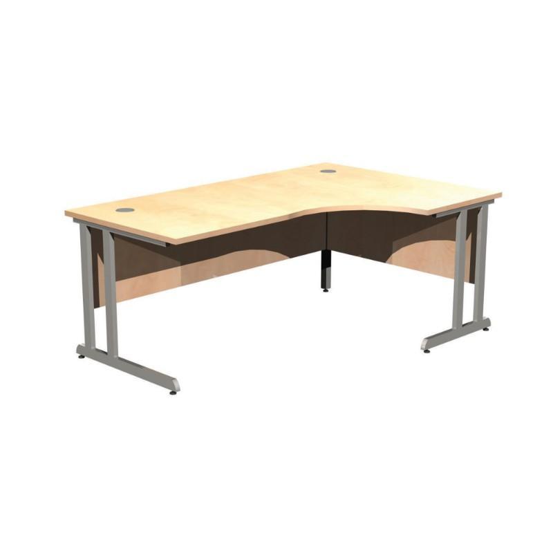 desk 1400 / Right Hand Alpine Crescent Workstation 1400 / Right Hand