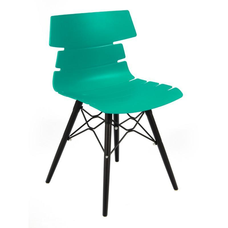 dining Chair Black Strata Side Chair with 4 Legged Spar Style Frame Black