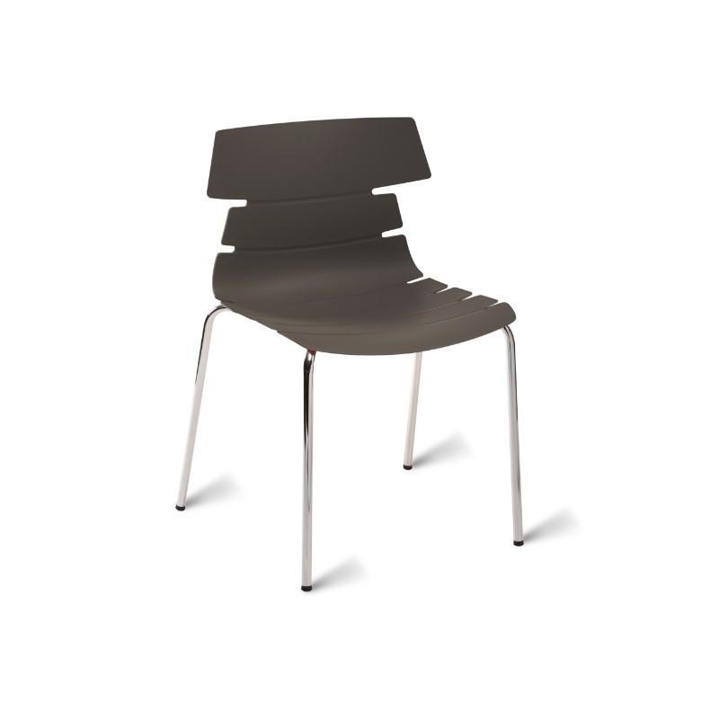 dining Chair Strata Side Chair with Chrome 4 Legged Frame