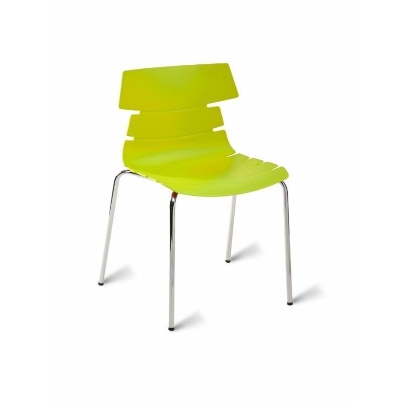 dining Chair Strata Side Chair with Chrome 4 Legged Frame