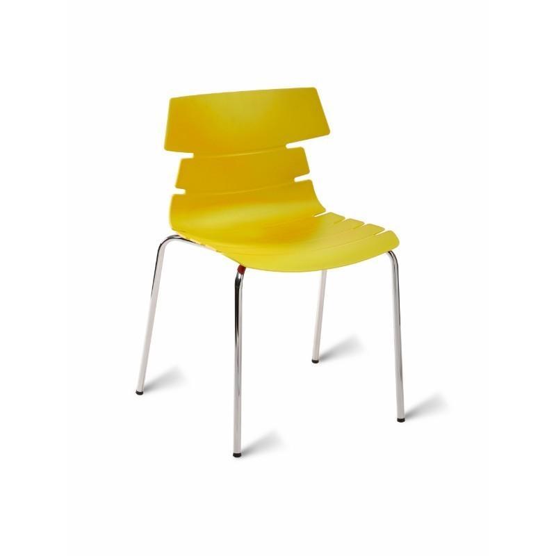 dining Chair Strata Side Chair with Chrome 4 Legged Frame