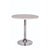 Dining Table Palma Round Chrome Pedestal Base Dining Table