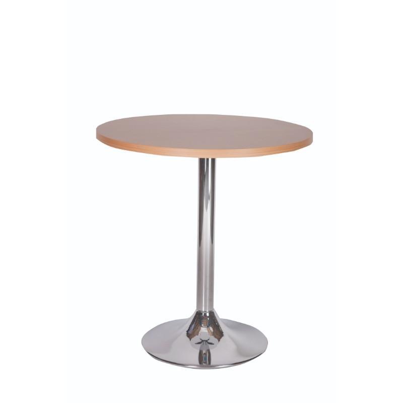 Dining Table Palma Round Chrome Pedestal Base Dining Table