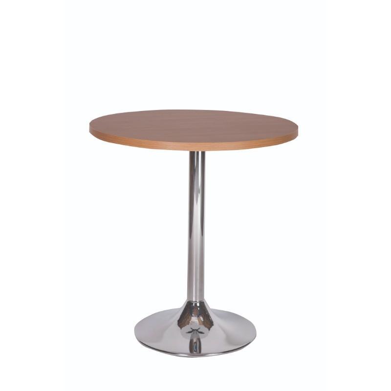Dining Table Palma Round Chrome Pedestal Base Dining Table