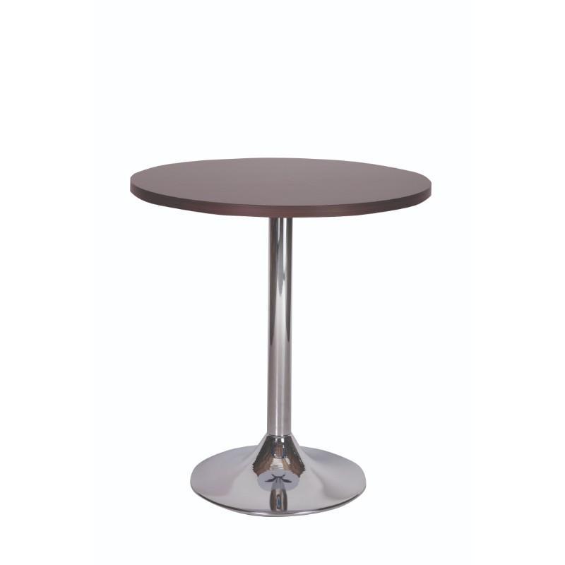 Dining Table Palma Round Chrome Pedestal Base Dining Table