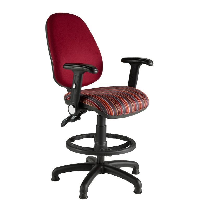 Draughtsman Chair Folding Arms / Standard / Black Marlow High Back Draughtsman Chair Folding Arms / Standard / Black