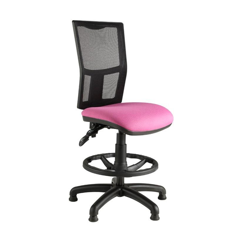 Draughtsman Chair No Arms / Standard / Black Clipper Mesh Back Draughtsman Chair No Arms / Standard / Black