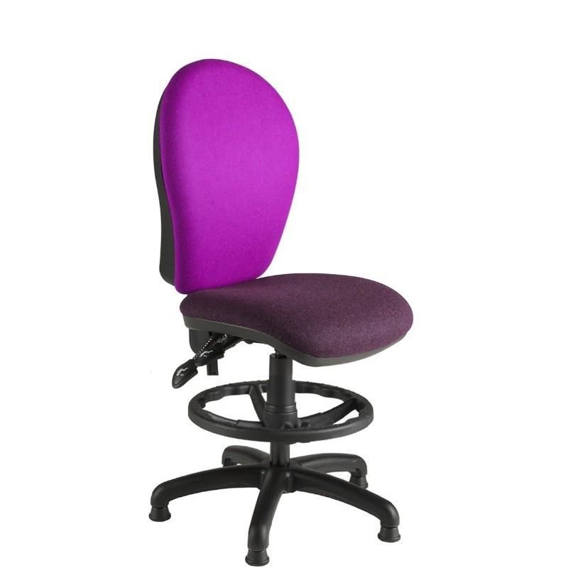 Draughtsman Chair No Arms / Standard / Black Helix Round Back Draughtsman Chair No Arms / Standard / Black