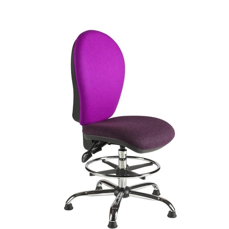 Draughtsman Chair No Arms / Standard / Chrome Helix Round Back Draughtsman Chair No Arms / Standard / Chrome