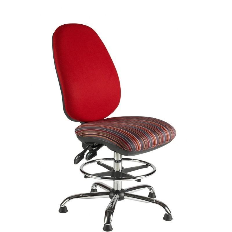 Draughtsman Chair No Arms / Standard / Chrome Marlow Plus Draughtsman Chair No Arms / Standard / Chrome