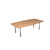 Meeting Table Alpine Barrel Top Table With Pole Legs