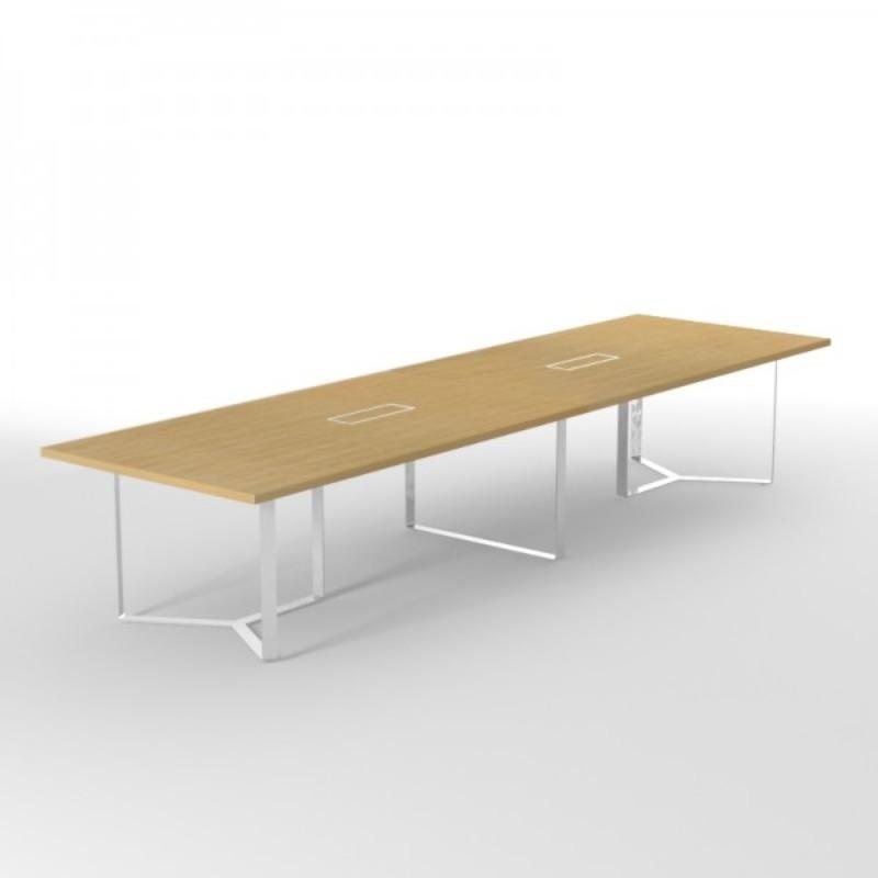 Meeting Table Alpine Stylish Metal Frame Executive Round Meeting Table