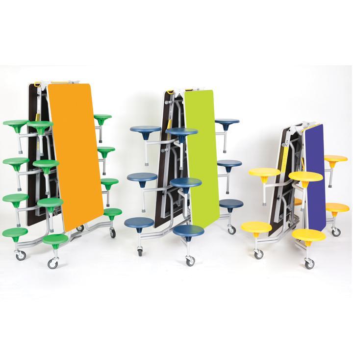 mobile folding tables Sico Rectangle Folding Tables With Stools