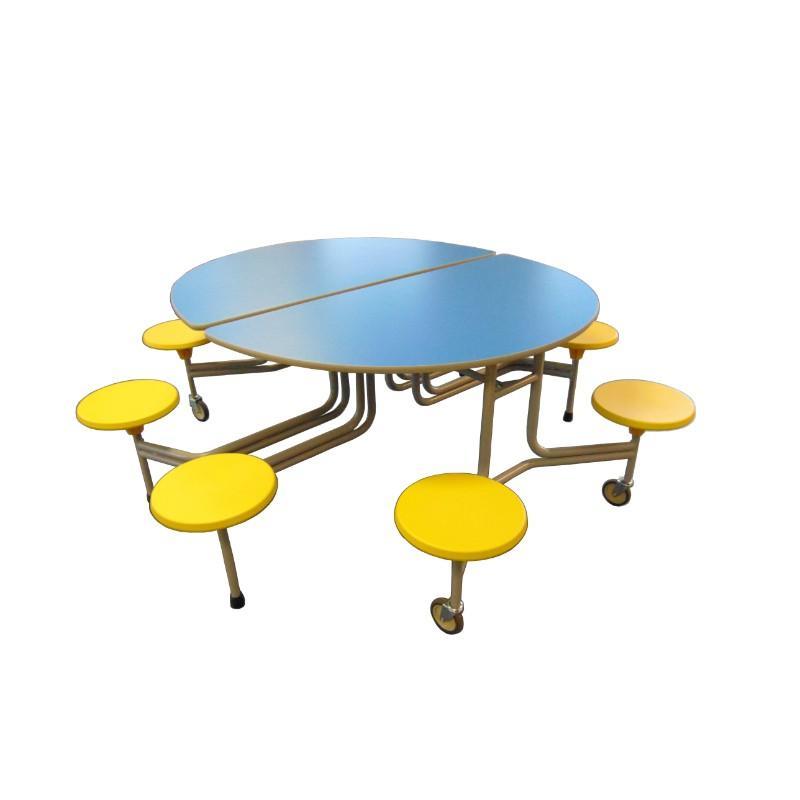 mobile folding tables Sico Round Tables With Surround Seating