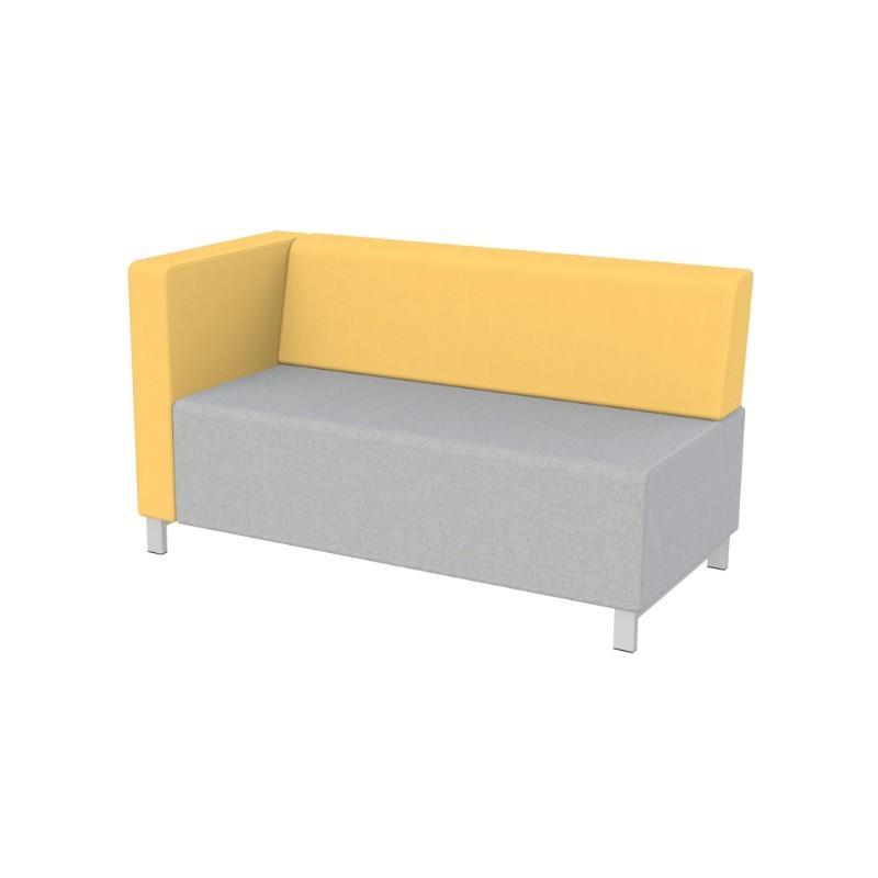 Modular Seating Double Unit w/Back & Right Arm (as seated) Stanza Seating Double Unit w/Back & Right Arm (as seated)