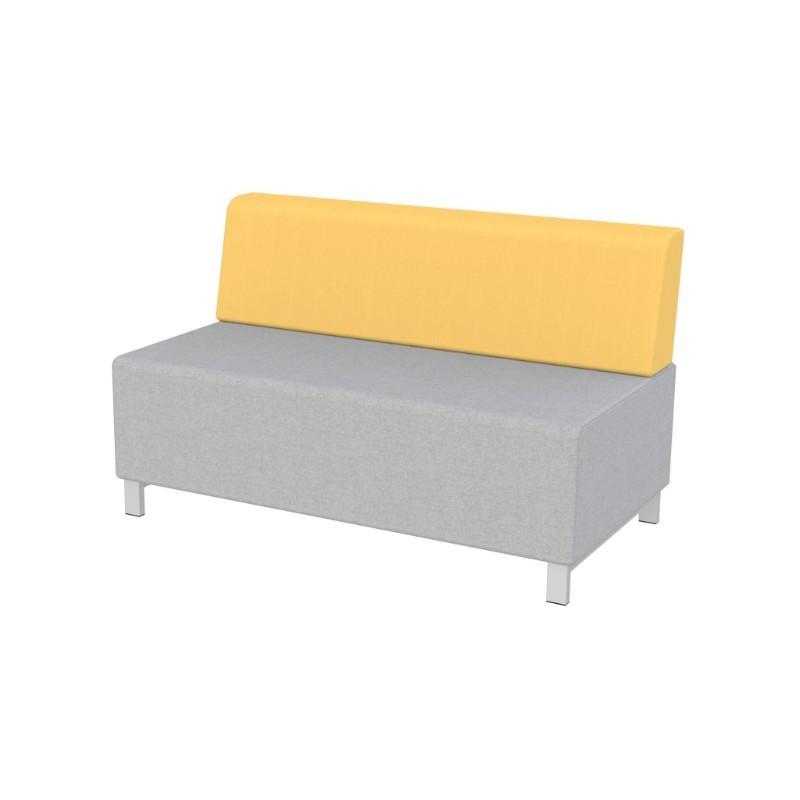 Modular Seating Double Unit w/Back Stanza Seating Double Unit w/Back