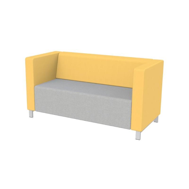 Modular Seating Double Unit w/Back &amp; Two Arms Stanza Seating Double Unit w/Back &amp; Two Arms