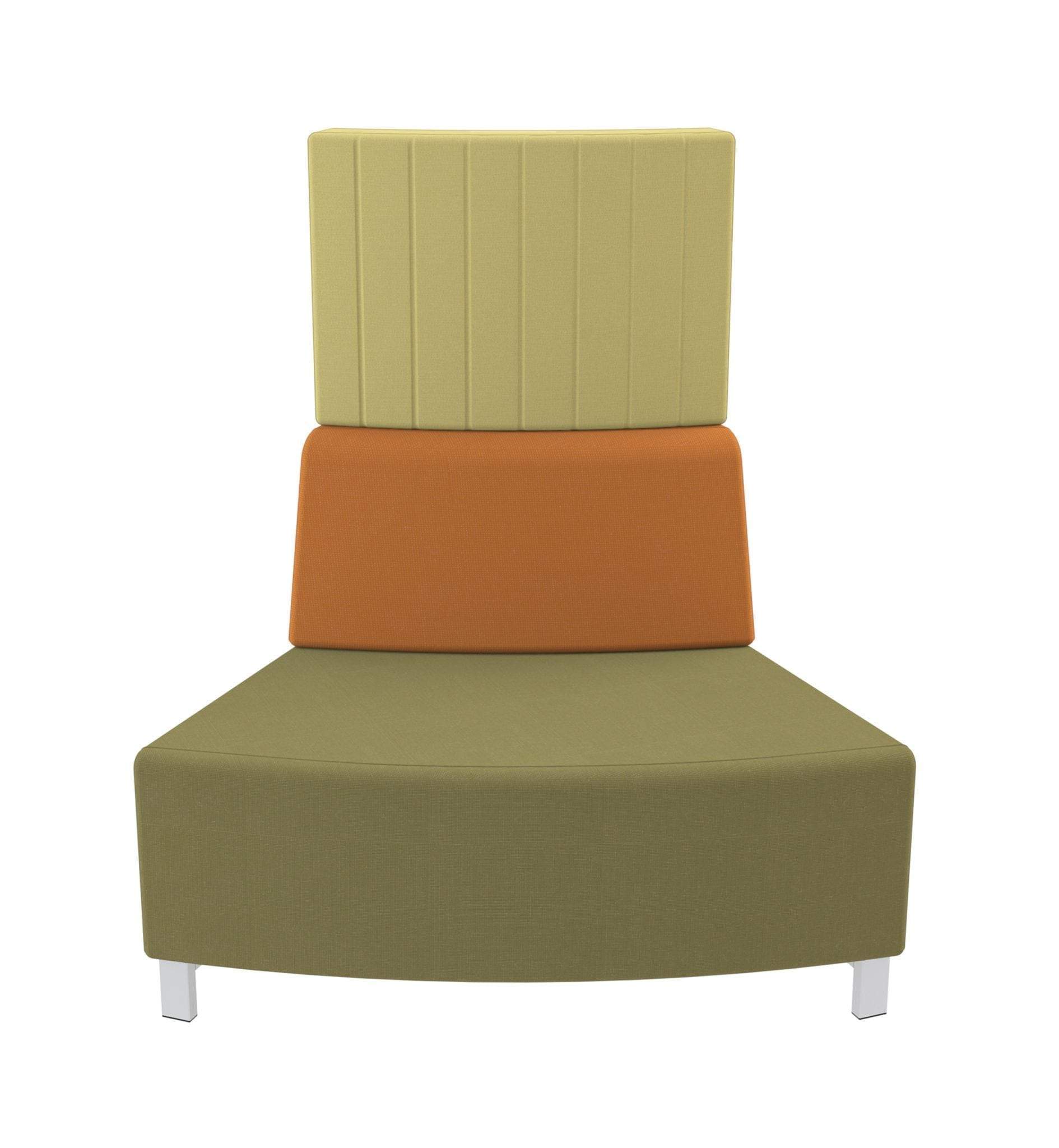 Modular Seating Single Unit, High Back Stanza High Back Seating Single Unit, High Back