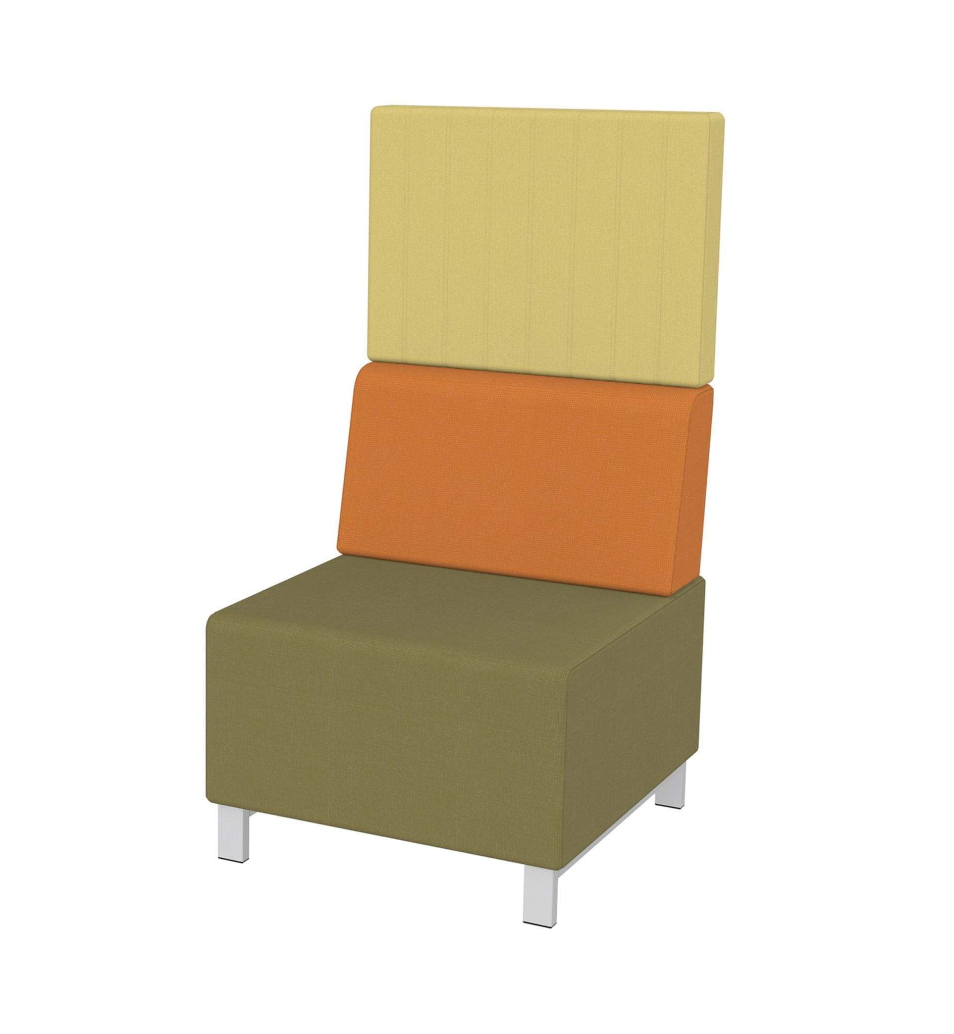 Modular Seating Single Unit, High Back Stanza High Back Seating Single Unit, High Back