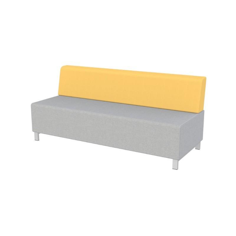 Modular Seating Triple Unit w/Back Stanza Seating Triple Unit w/Back