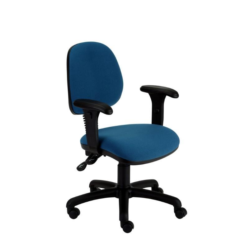 Operator Chair Adjustable Arms / Standard / Black Abingdon Medium Back Operator Chair Adjustable Arms / Standard / Black