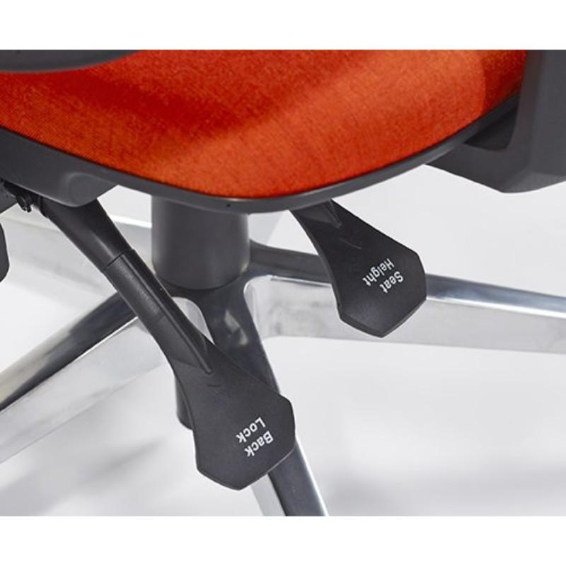 operator chair No Arms / Black Base / Standard Vivo Medium Back Operator Chair No Arms / Black Base / Standard