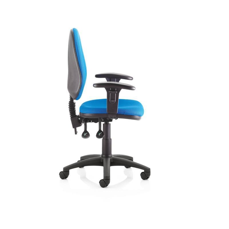 Operator Chair No Arms / Black Nylon Base Pitch High Back Operator Chair No Arms / Black Nylon Base