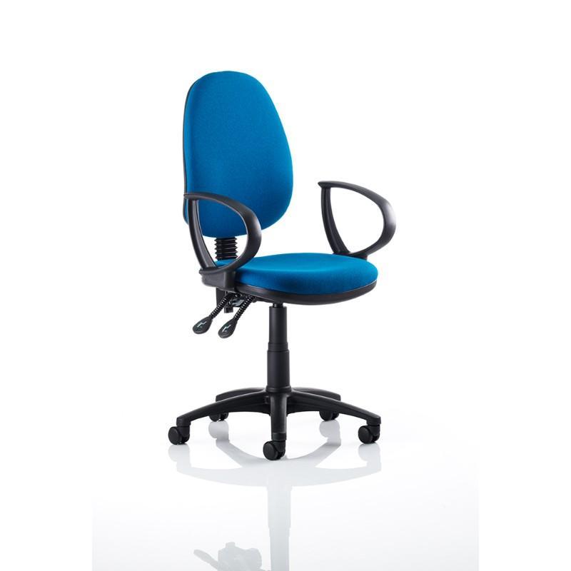 Operator Chair No Arms / Black Nylon Base Pitch High Back Operator Chair No Arms / Black Nylon Base