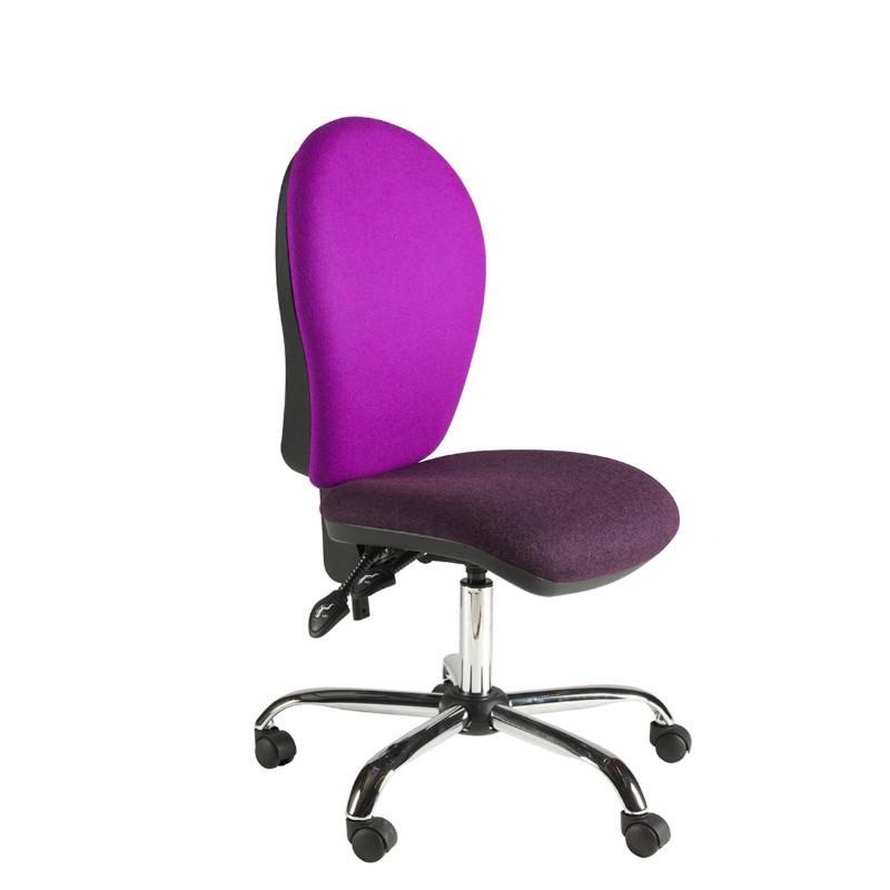 Operator Chair No Arms / Standard / Chrome Helix Round Back Operator Chair No Arms / Standard / Chrome