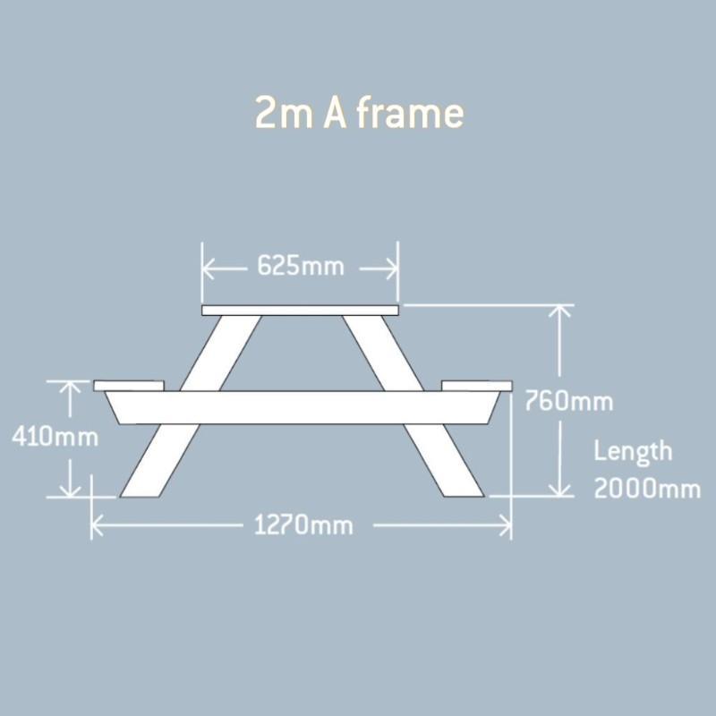 outdoor tables & benches 8 Seater A-Frame Table
